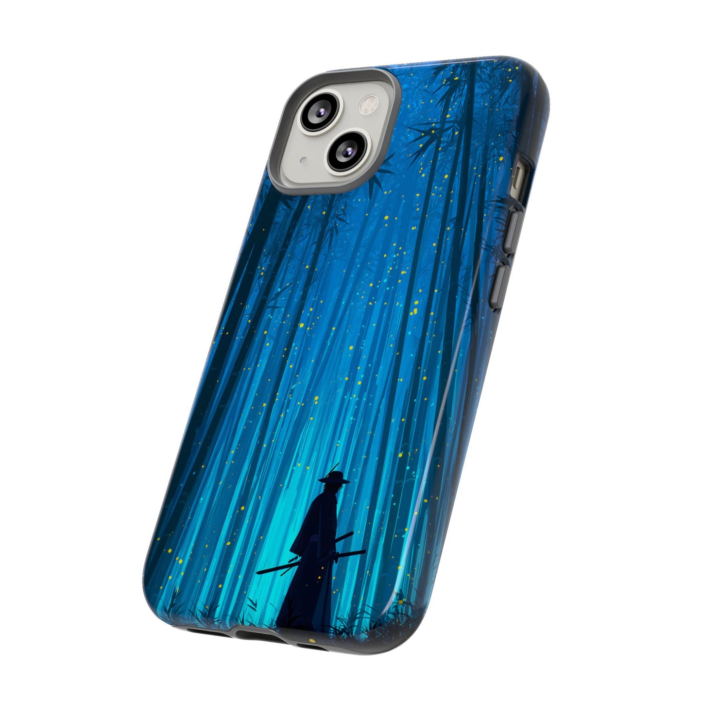 Shadowed Bamboo Sentinel – Tough Glossy iPhone Case
