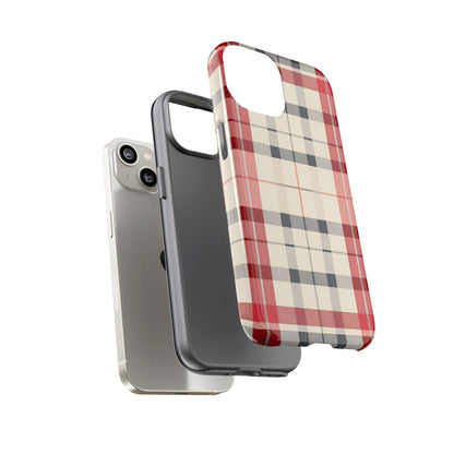 Winter Tartan Classic – Tough Glossy iPhone Case