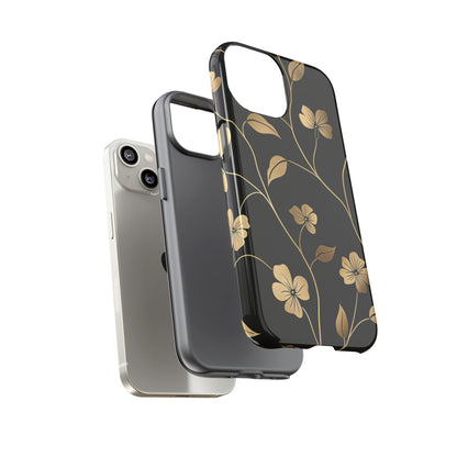 Golden Elegance – Tough Glossy iPhone Case
