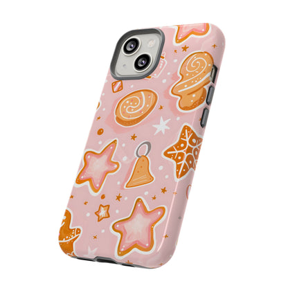 Gingerbread Sweet Stars – Tough Glossy iPhone Case