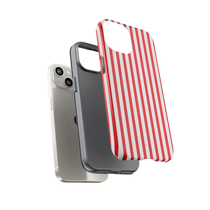 Candy Cane Stripes – Tough Glossy iPhone Case
