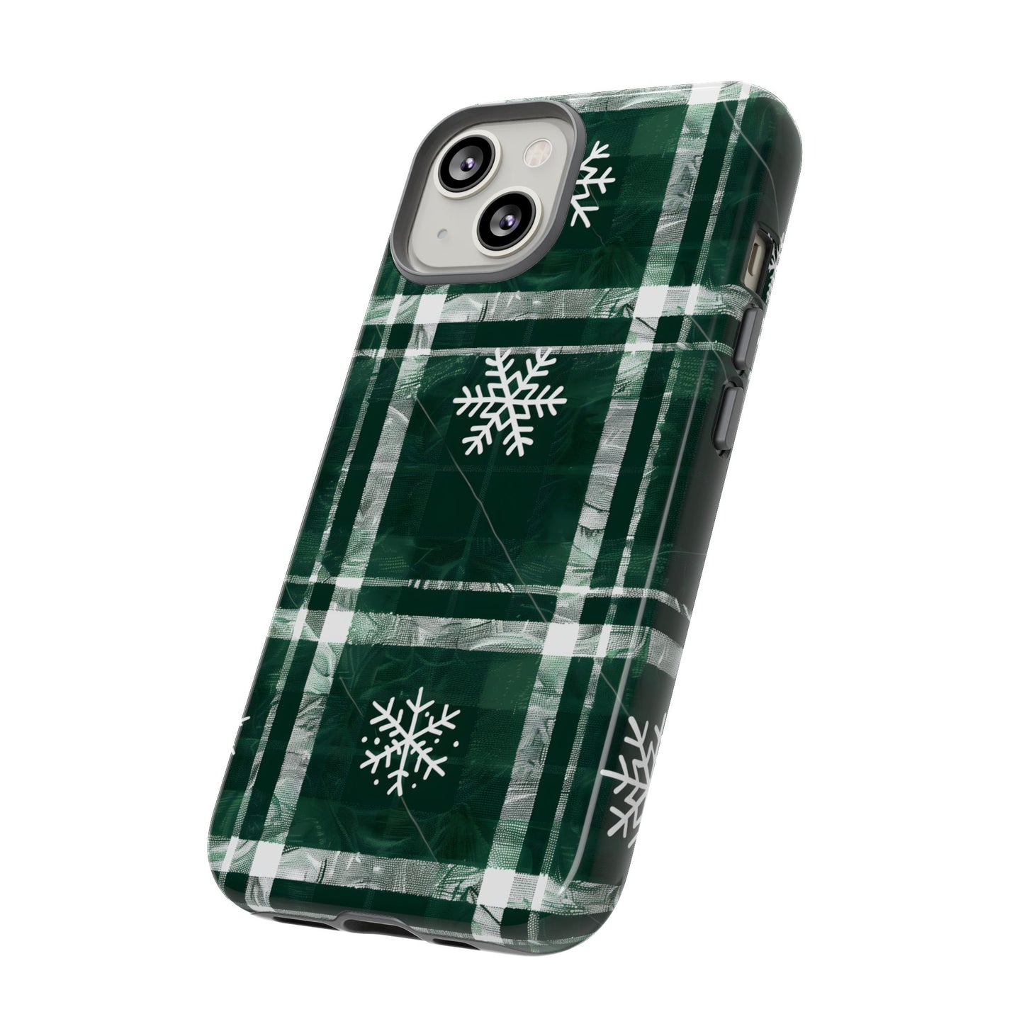 Frosted Tartan – Tough Glossy iPhone Case