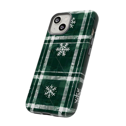 Frosted Tartan – Tough Glossy iPhone Case