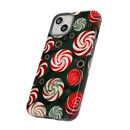 Peppermint Swirl Burst – Tough Glossy iPhone Case