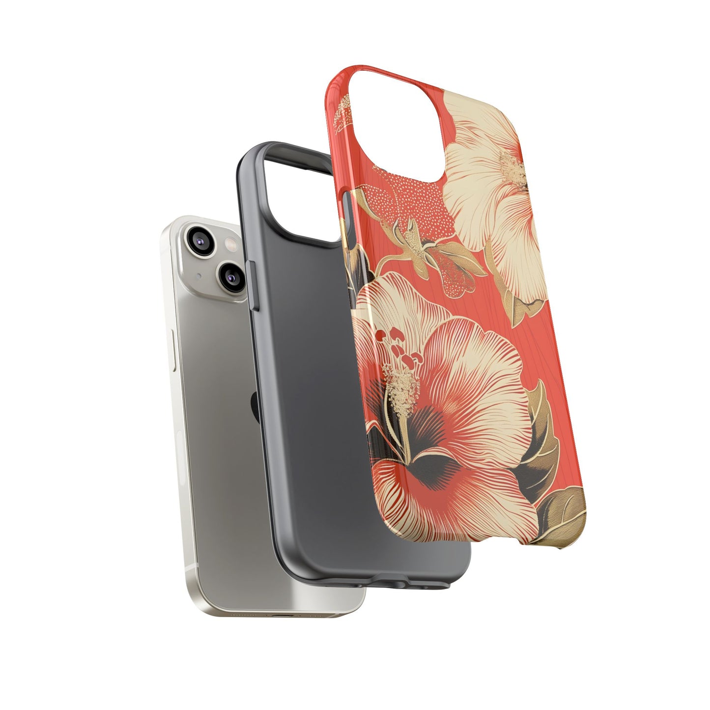 Golden Hibiscus – Tough Glossy iPhone Case