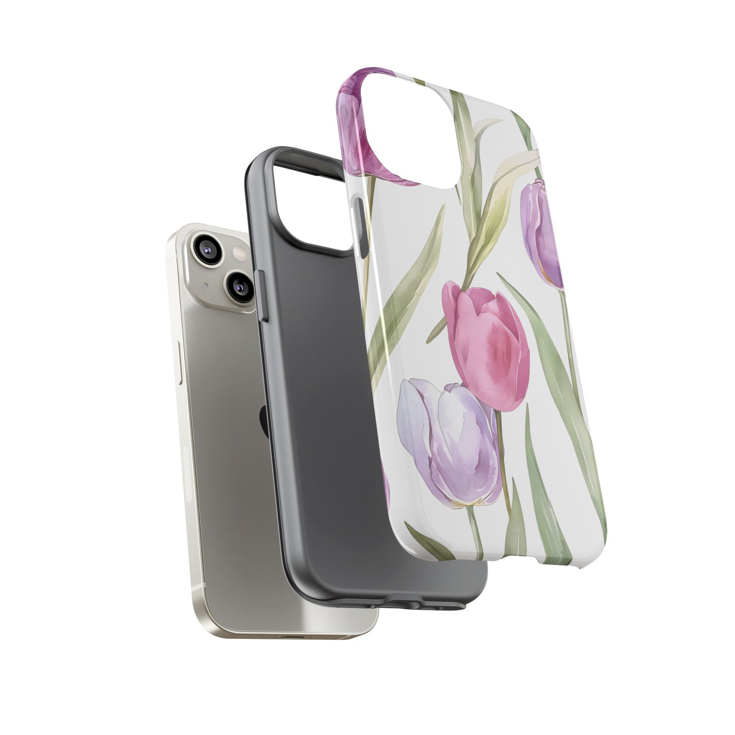 Tulip Serenade – Tough Glossy iPhone Case