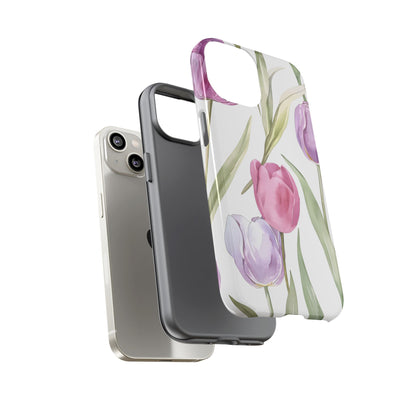 Tulip Serenade – Tough Glossy iPhone Case