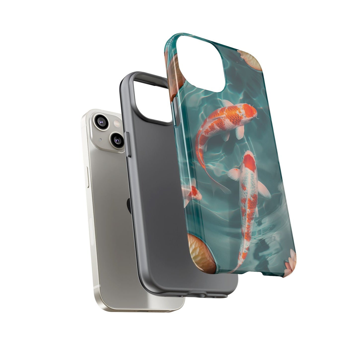 Tranquil Koi Pond – Tough Glossy iPhone Case