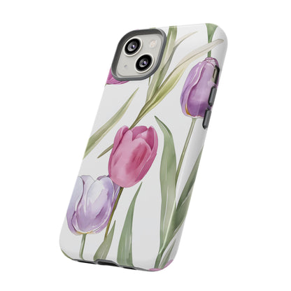 Tulip Serenade – Tough Glossy iPhone Case