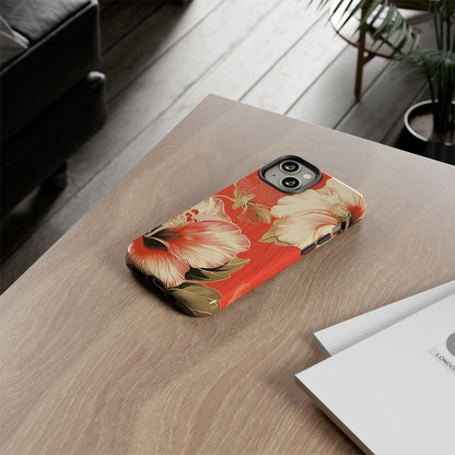 Golden Hibiscus – Tough Glossy iPhone Case