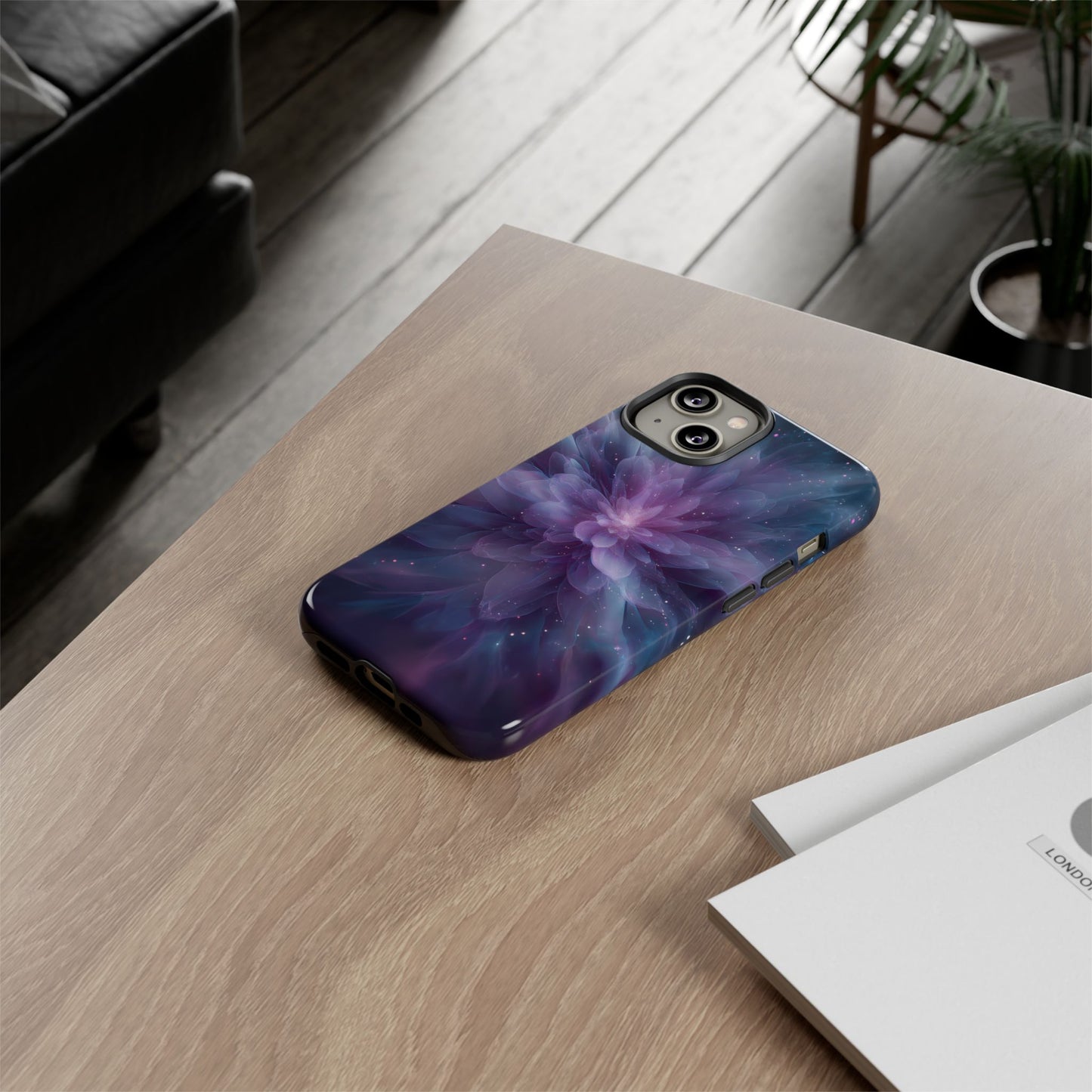 Celestial Bloom – Tough Glossy iPhone Case