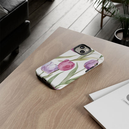 Tulip Serenade – Tough Glossy iPhone Case
