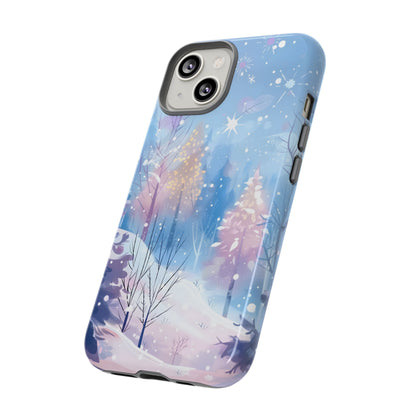Frosted Winter Forest – Tough Glossy iPhone Case