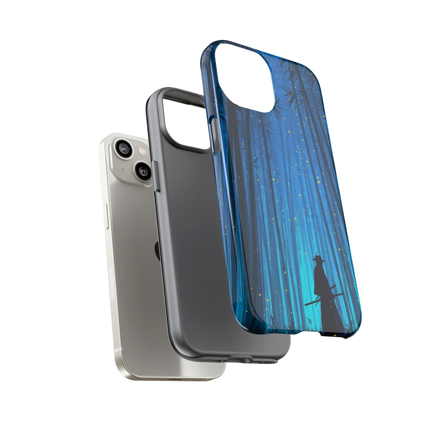 Shadowed Bamboo Sentinel – Tough Glossy iPhone Case