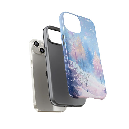 Frosted Winter Forest – Tough Glossy iPhone Case