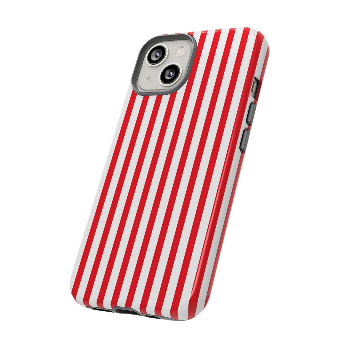 Candy Cane Stripes – Tough Glossy iPhone Case