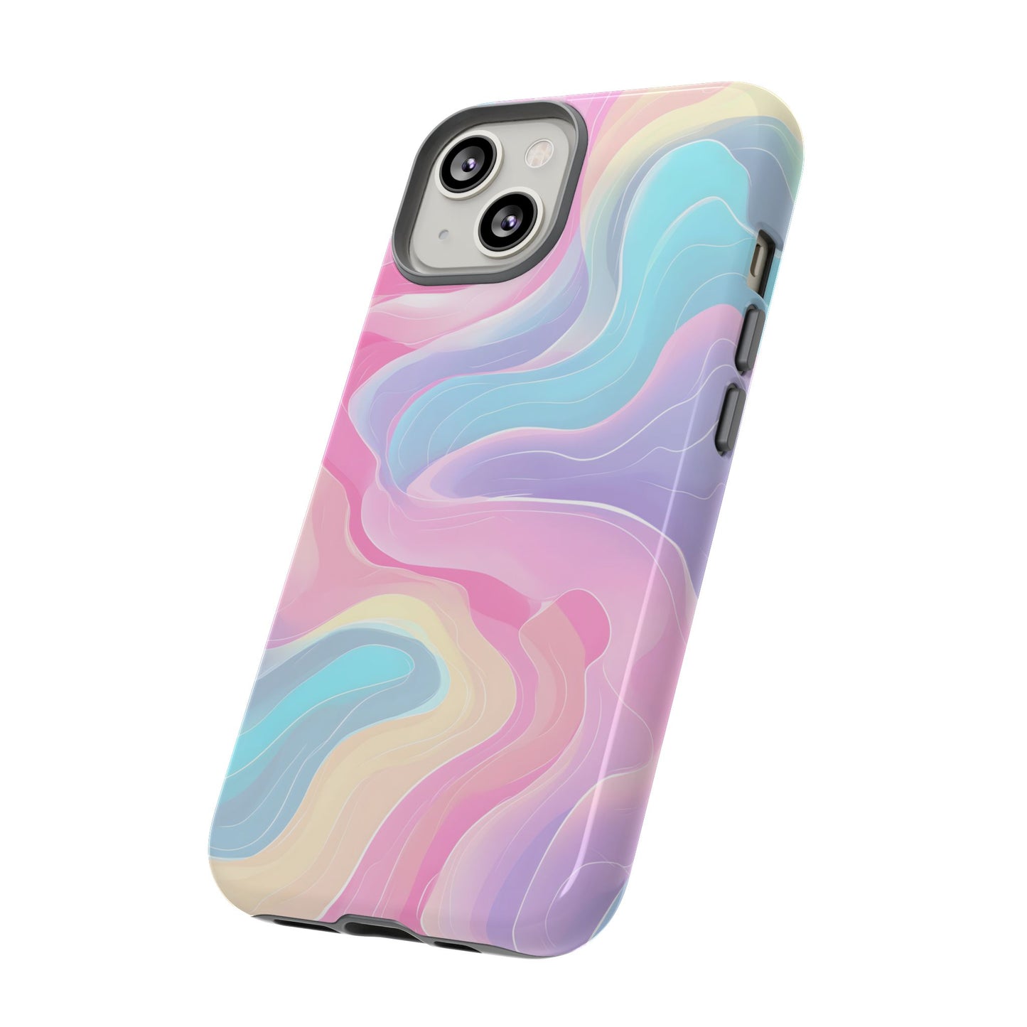 Pastel Mirage – Tough Glossy iPhone Case