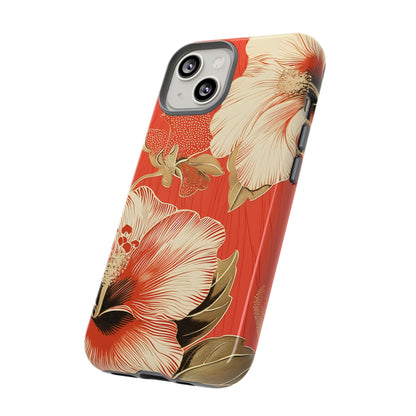 Golden Hibiscus – Tough Glossy iPhone Case