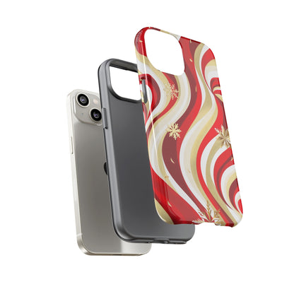 Peppermint Waves – Tough Glossy iPhone Case