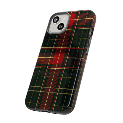 Classic Christmas Tartan – Tough Glossy iPhone Case