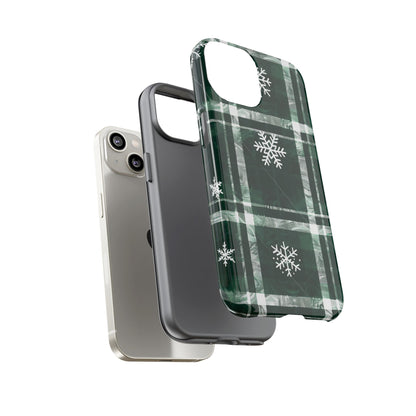 Frosted Tartan – Tough Glossy iPhone Case