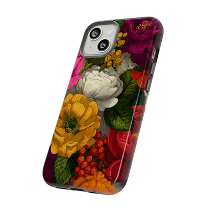 Midnight Bloom – Tough Glossy iPhone Case
