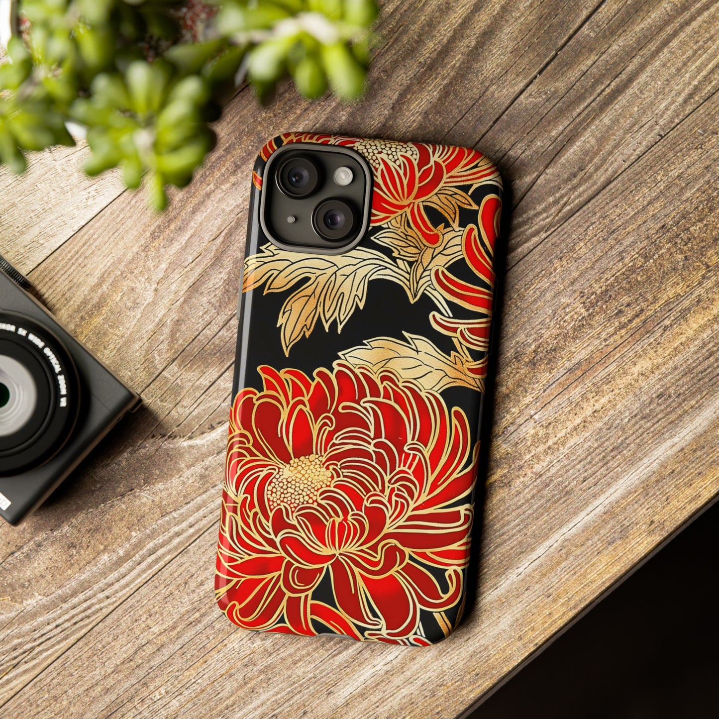 Ember Petals – Tough Glossy iPhone Case