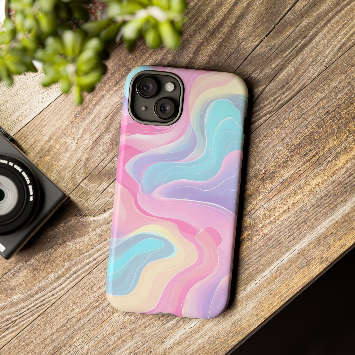 Pastel Mirage – Tough Glossy iPhone Case