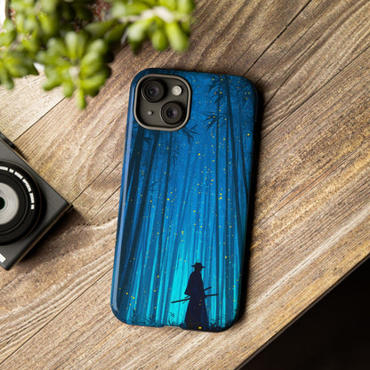 Shadowed Bamboo Sentinel – Tough Glossy iPhone Case