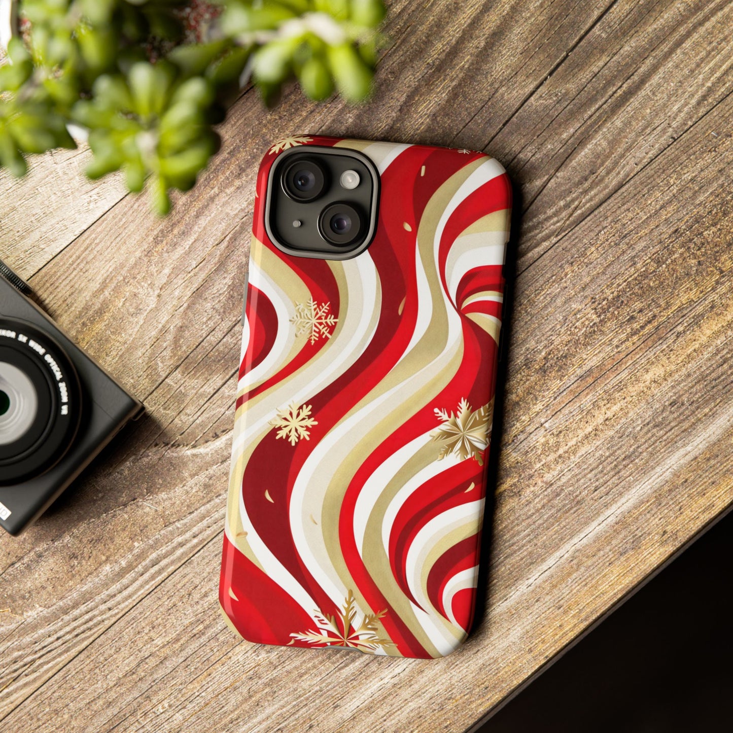 Peppermint Waves – Tough Glossy iPhone Case