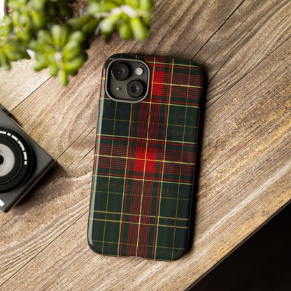 Classic Christmas Tartan – Tough Glossy iPhone Case