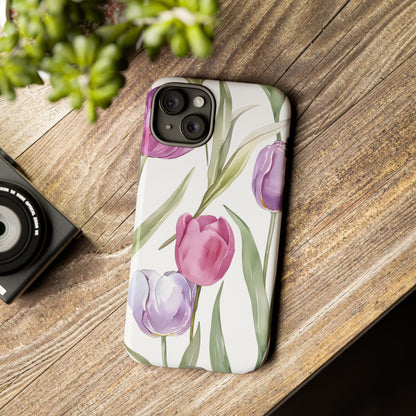 Tulip Serenade – Tough Glossy iPhone Case