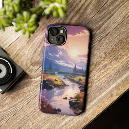 Alpine Dawn – Tough Glossy iPhone Case