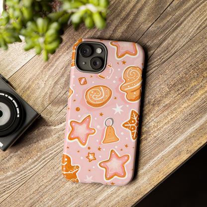 Gingerbread Sweet Stars – Tough Glossy iPhone Case