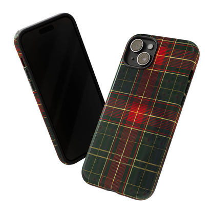 Classic Christmas Tartan – Tough Glossy iPhone Case
