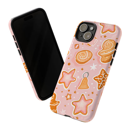 Gingerbread Sweet Stars – Tough Glossy iPhone Case