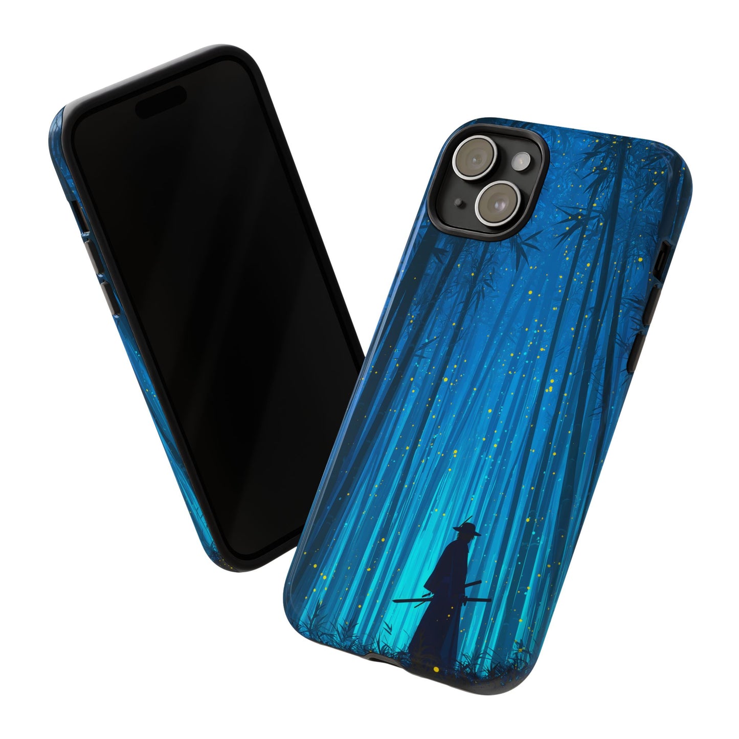 Shadowed Bamboo Sentinel – Tough Glossy iPhone Case