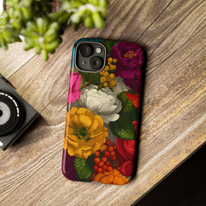 Midnight Bloom – Tough Glossy iPhone Case