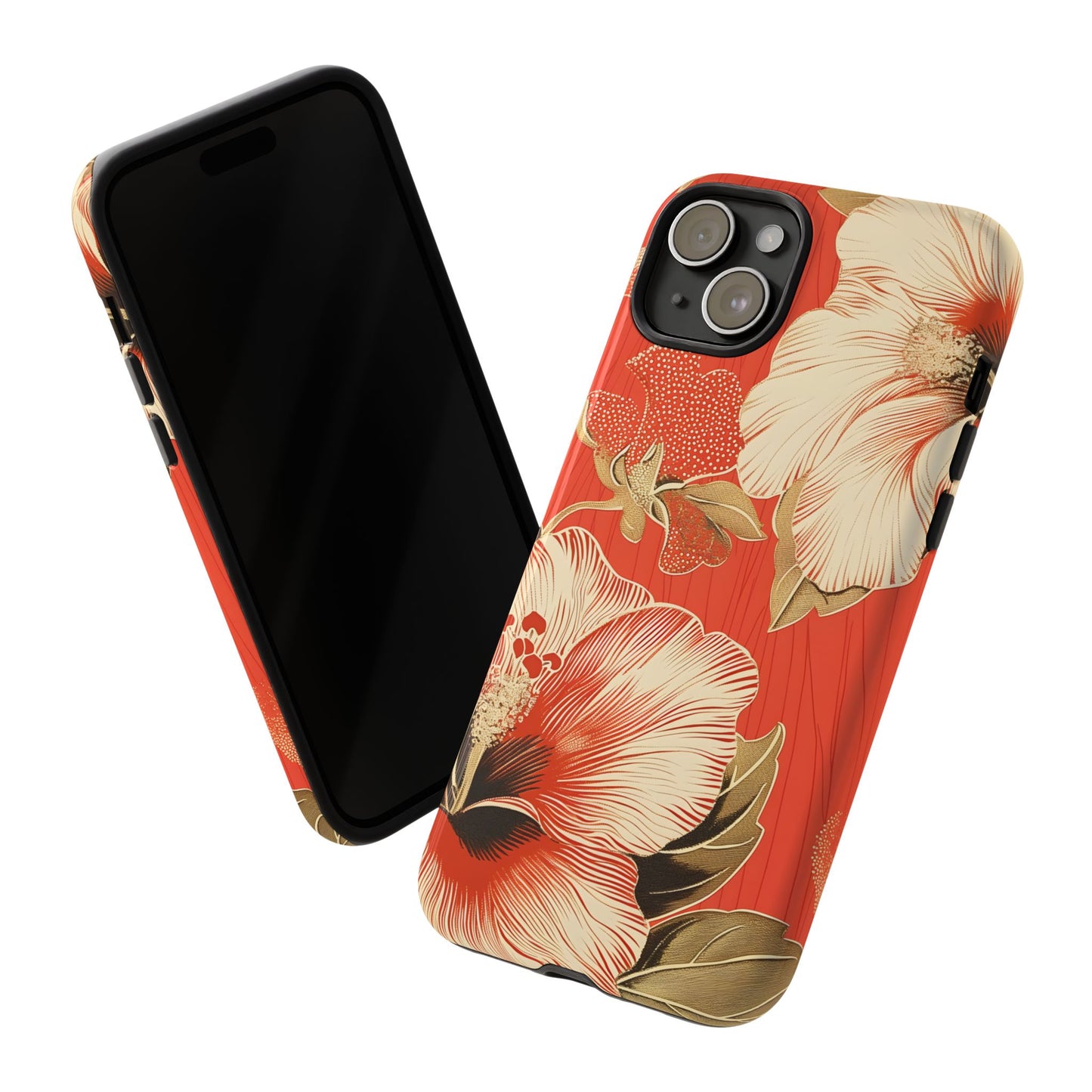 Golden Hibiscus – Tough Glossy iPhone Case