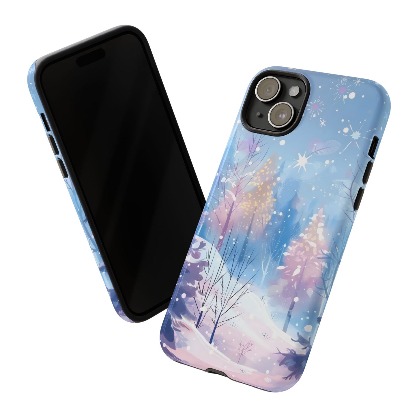 Frosted Winter Forest – Tough Glossy iPhone Case