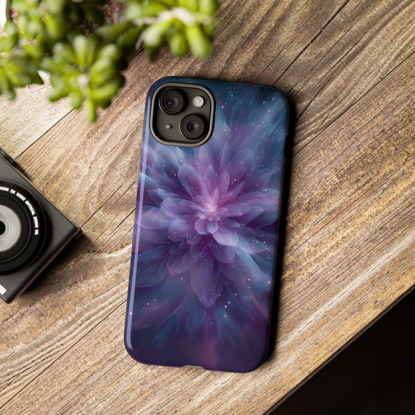 Celestial Bloom – Tough Glossy iPhone Case