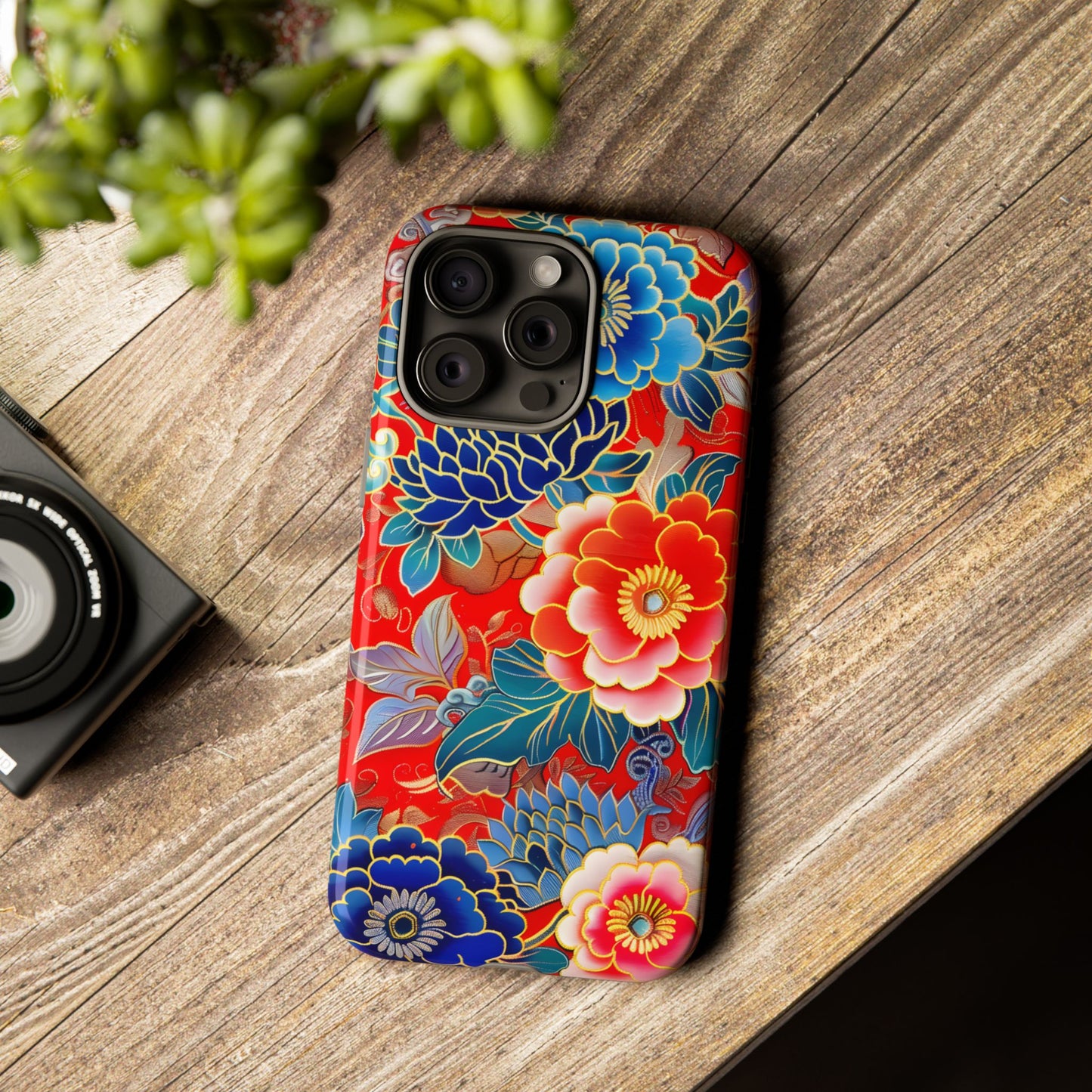 Oriental Blossom – Tough Glossy iPhone Case