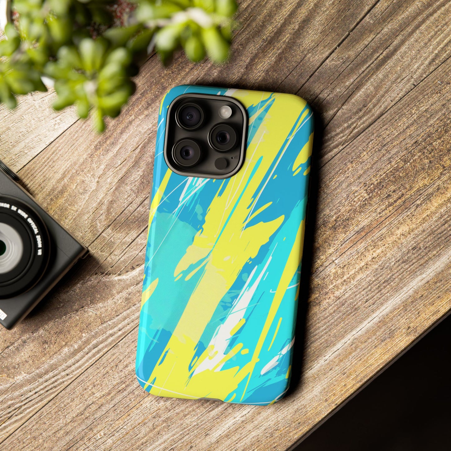 Neon Surge – Tough Glossy iPhone Case