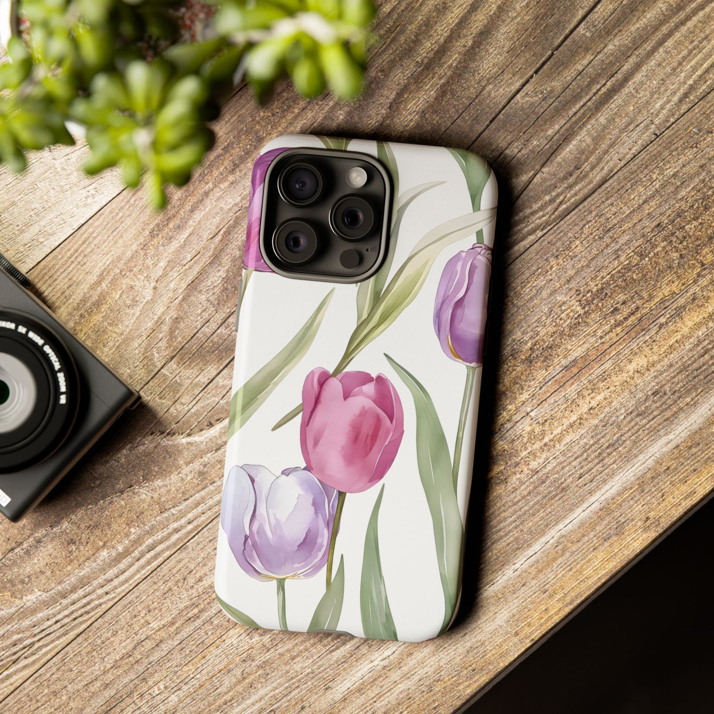 Tulip Serenade – Tough Glossy iPhone Case
