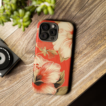 Golden Hibiscus – Tough Glossy iPhone Case