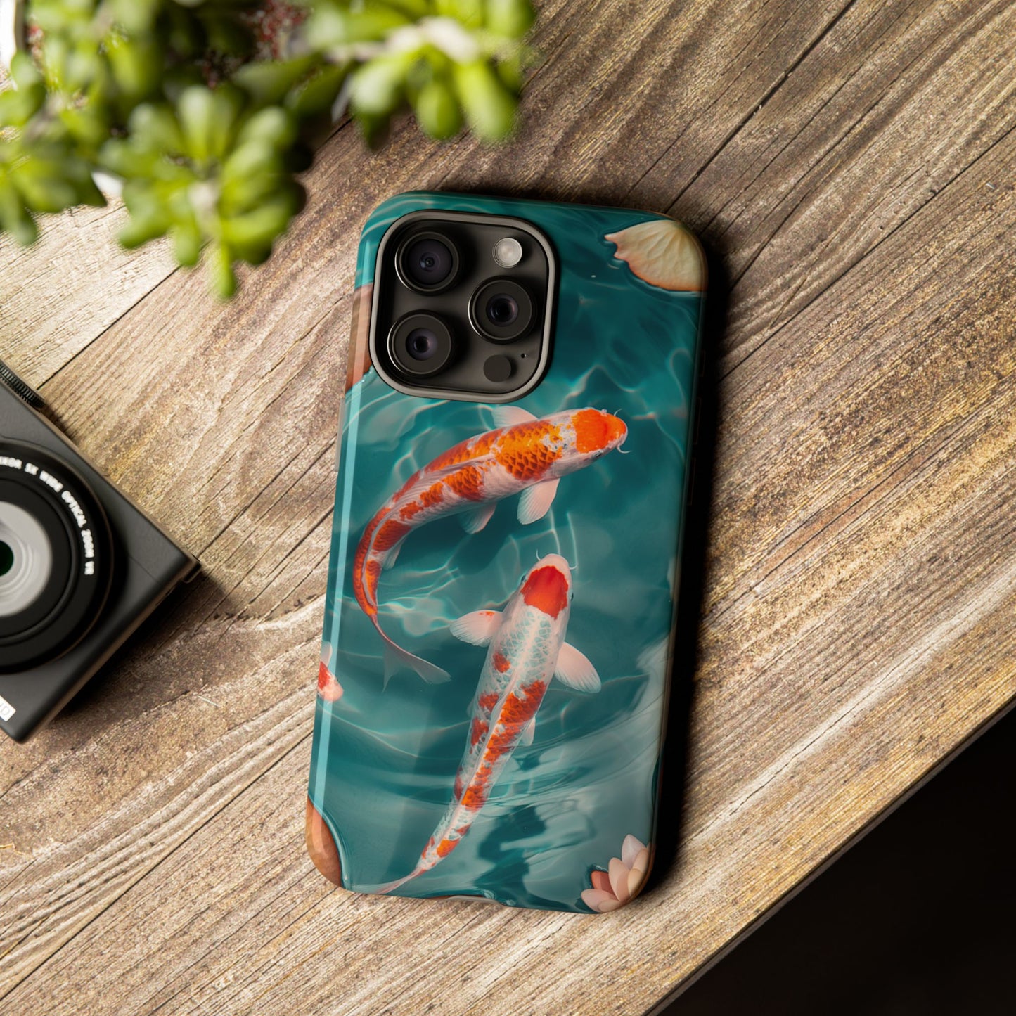 Tranquil Koi Pond – Tough Glossy iPhone Case