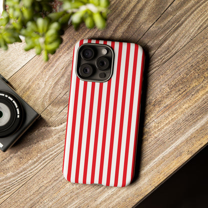 Candy Cane Stripes – Tough Glossy iPhone Case