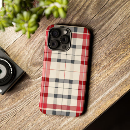 Winter Tartan Classic – Tough Glossy iPhone Case