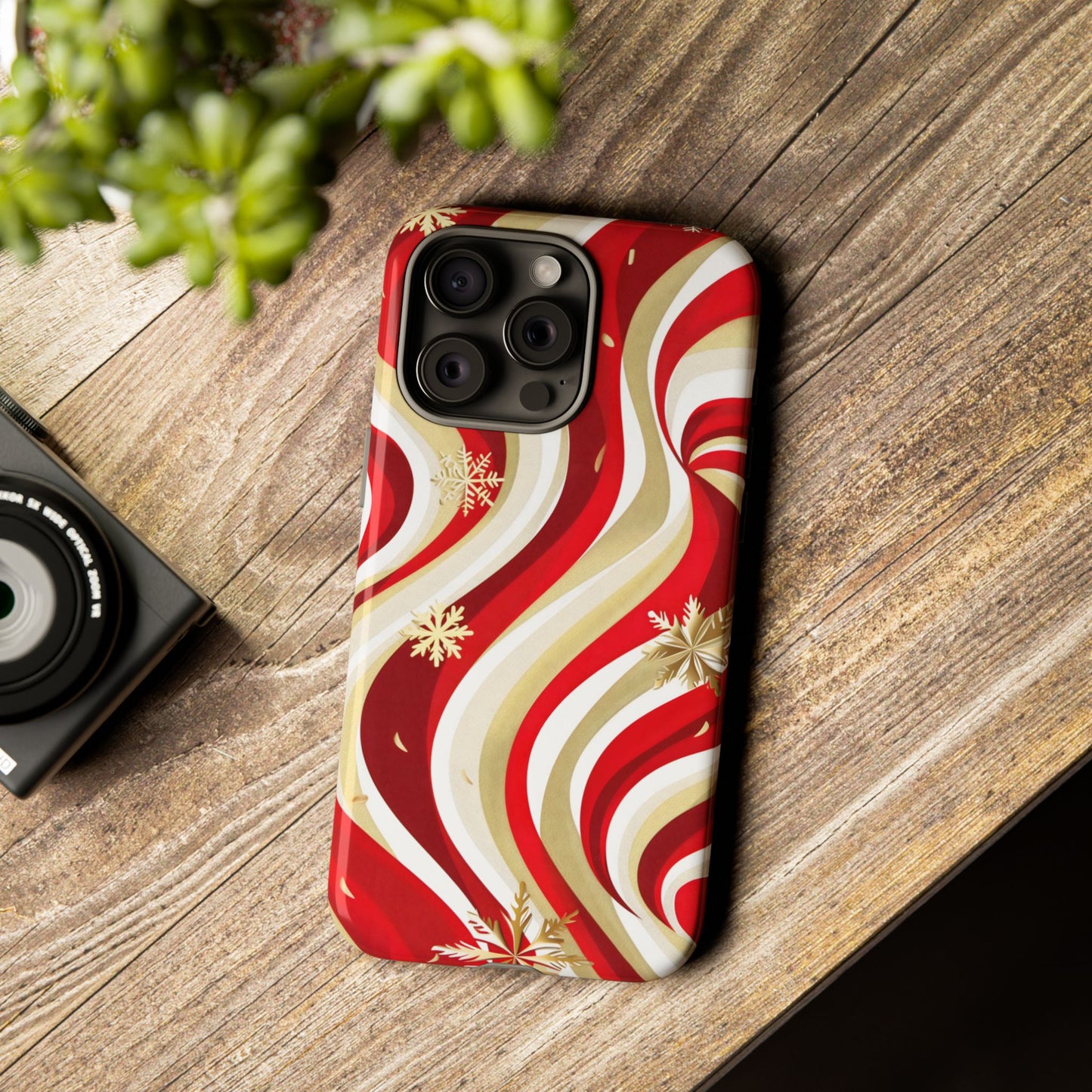 Peppermint Waves – Tough Glossy iPhone Case