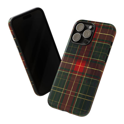 Classic Christmas Tartan – Tough Glossy iPhone Case